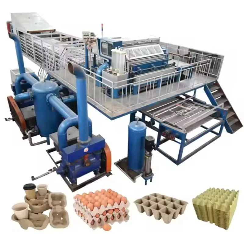 Customized Farm Machinery Paper Egg Tray Mold Machine Cardboard Carton Box Recycle Egg Carton Making Machine
