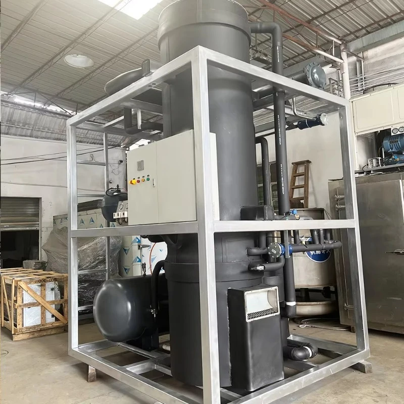 Customized Portable Tube Ice Making Industrial Equipment for Mobile Catering and Outdoor Event Ice Supply